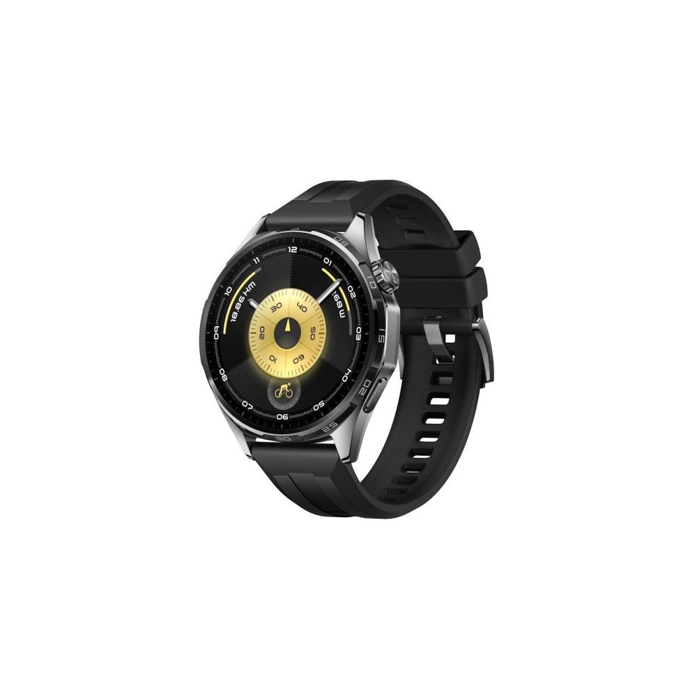 Produktbild för Huawei Watch GT 6 - rostfritt stål - smart klocka med rem - svart