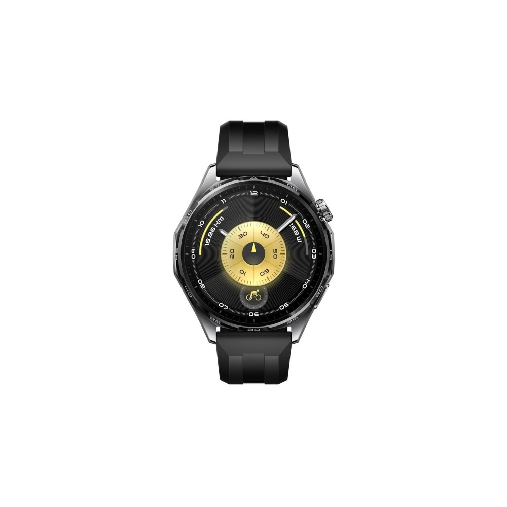 Produktbild för Huawei Watch GT 6 - rostfritt stål - smart klocka med rem - svart