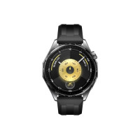 Produktbild för Huawei Watch GT 6 - rostfritt stål - smart klocka med rem - svart