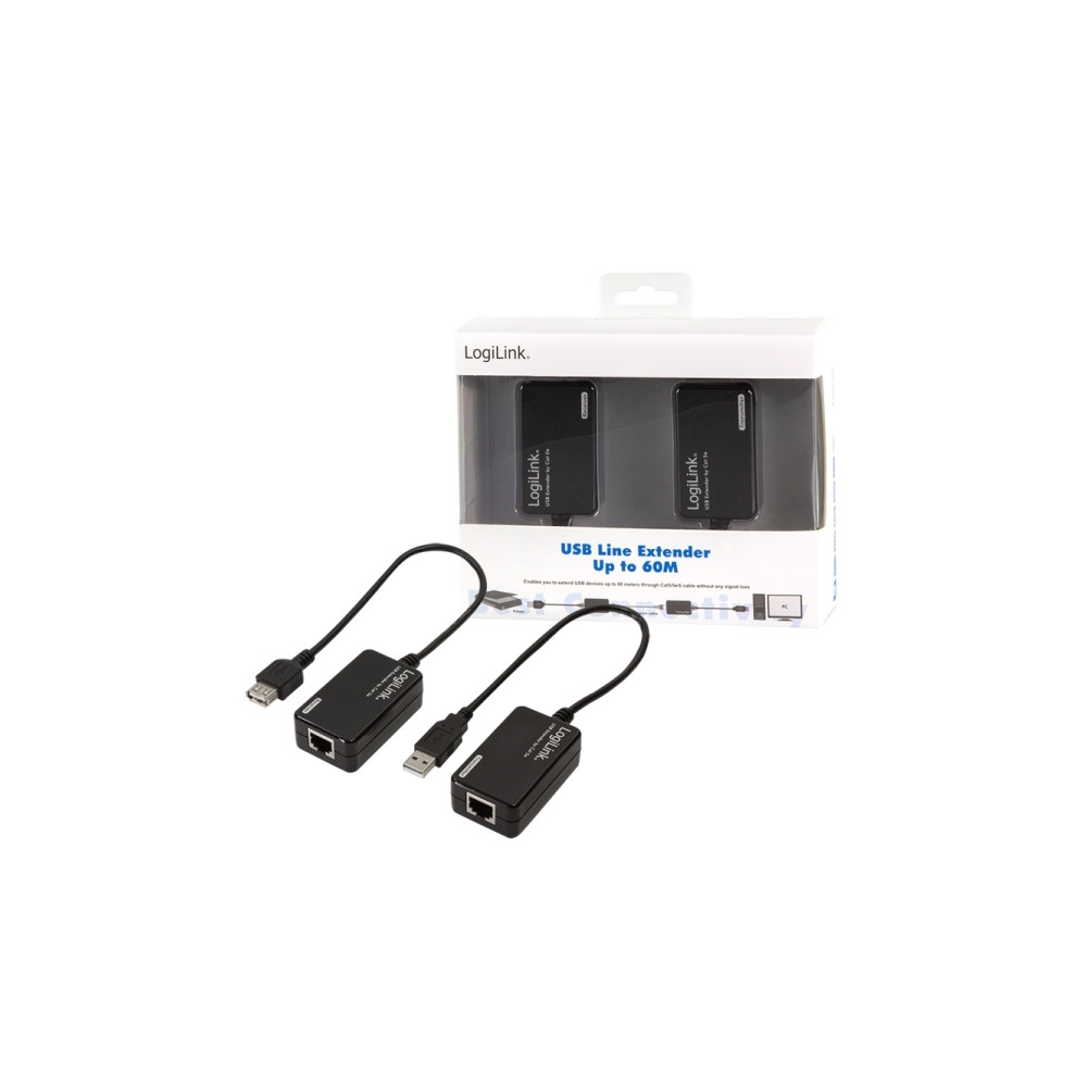 Produktbild för LogiLink USB Line Extender - USB-förlängningskabel - USB