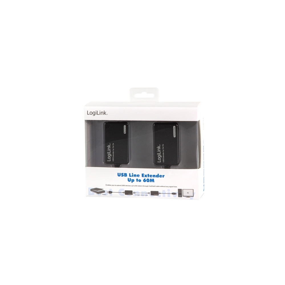 Produktbild för LogiLink USB Line Extender - USB-förlängningskabel - USB