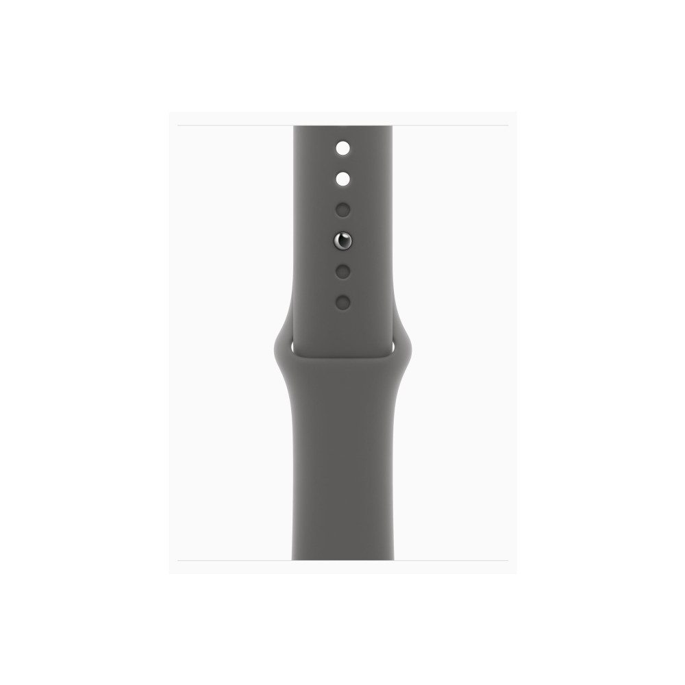 Produktbild för Apple Watch Series 11 (GPS + Cellular) - naturlig titan - smart klocka med sportband - klippgrå - 64 GB