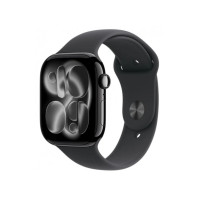 Produktbild för Apple Watch Series 11 (GPS + Cellular) - naturlig titan - smart klocka med sportband - klippgrå - 64 GB