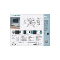 Produktbild för Vivanco VVTVFMO43INCH25KG2, 109,2 cm (43"), 25 kg, 75 x 75 m...