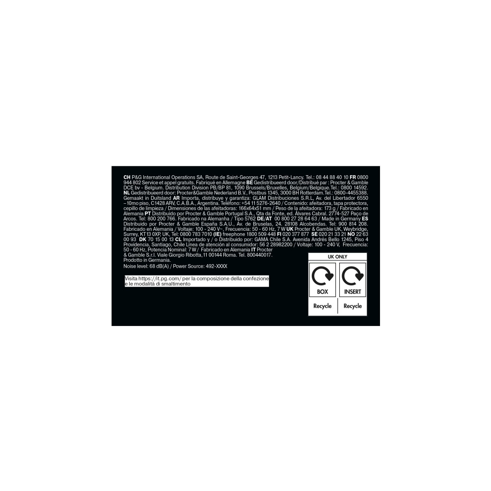 Produktbild för Braun Series 5 52-B1000s - rakapparat - blå