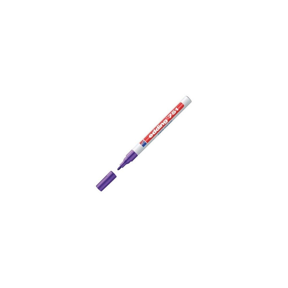 Produktbild för Paintmarker, Edding 751, 1–2 mm, lila, förpackning med 10 st