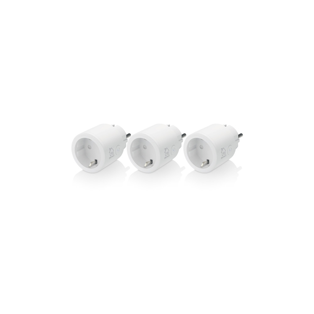 Produktbild för DELTACO SH-P01 - smart kontakt - 802.11b/g/n - vit (paket om 3)