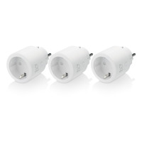 Produktbild för DELTACO SH-P01 - smart kontakt - 802.11b/g/n - vit (paket om 3)