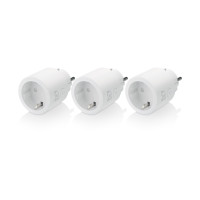 Produktbild för DELTACO SH-P01 - smart kontakt - 802.11b/g/n - vit (paket om 3)