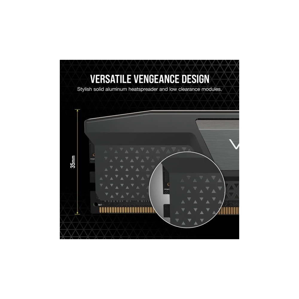 Produktbild för CORSAIR Vengeance - DDR5 - sats - 64 GB: 2 x 32 GB - DIMM 288-pin / PC5-44800 - ej buffrad