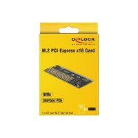 Produktbild för Delock PCI Express x16 Card to 1 x NVMe M.2 Key M - kontrollerkort - M.2 Card - PCIe 3.0 x16