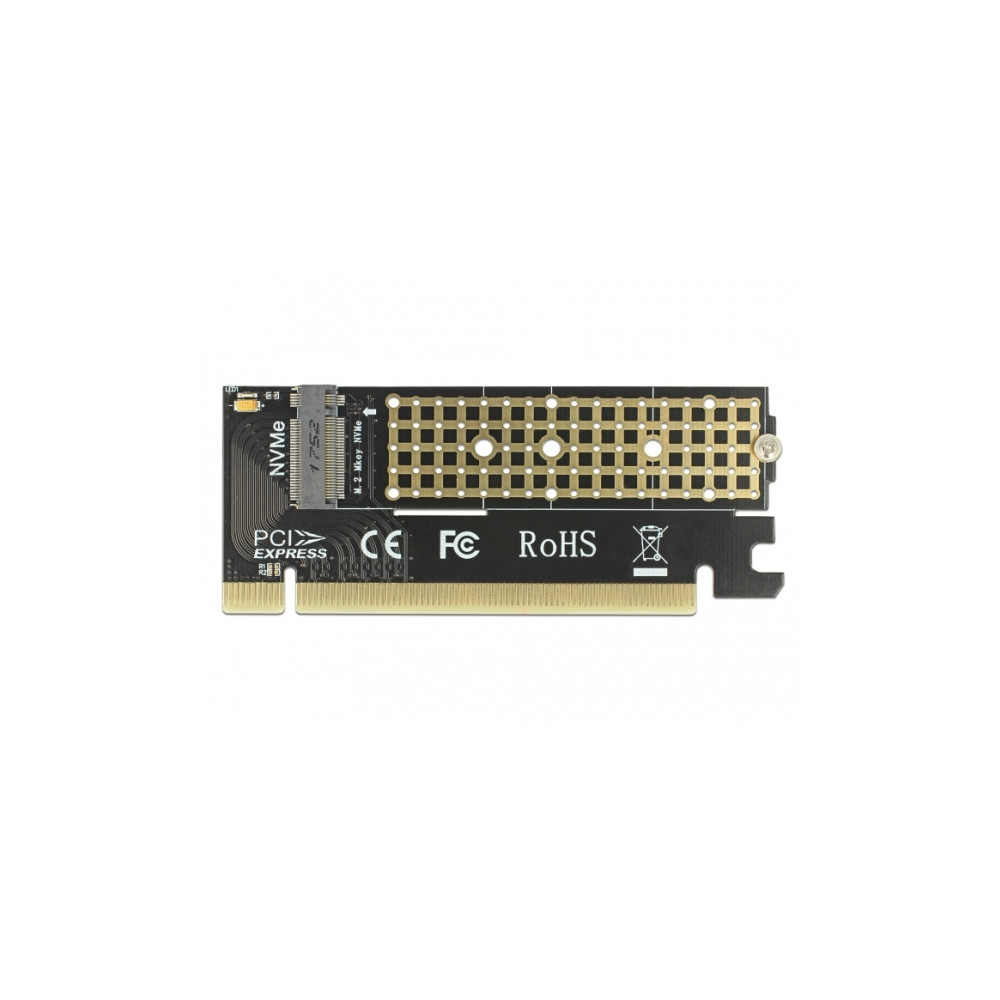 Produktbild för Delock PCI Express x16 Card to 1 x NVMe M.2 Key M - kontrollerkort - M.2 Card - PCIe 3.0 x16