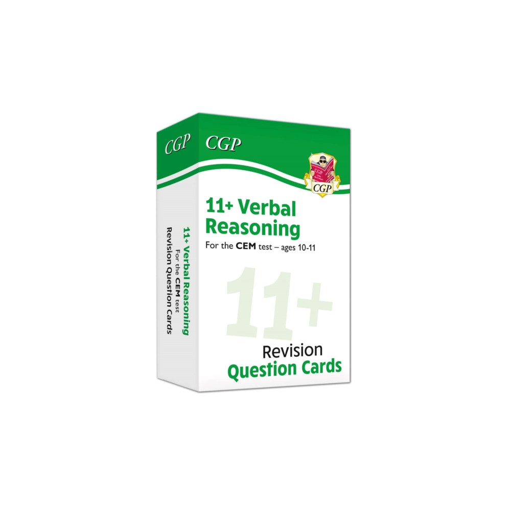 Produktbild för 11+ CEM Verbal Reasoning Revision Question Cards - Ages 10-11 (inbunden, eng)