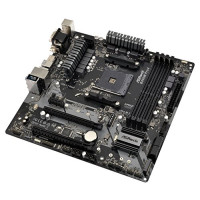 Produktbild för ASRock B450M PRO4 - moderkort - micro ATX - Socket AM4 - AMD B450
