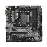 Produktbild för ASRock B450M PRO4 - moderkort - micro ATX - Socket AM4 - AMD B450