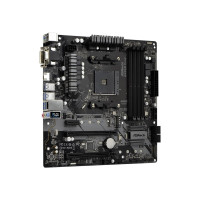 Produktbild för ASRock B450M PRO4 - moderkort - micro ATX - Socket AM4 - AMD B450