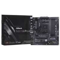 Produktbild för ASRock B450M PRO4 - moderkort - micro ATX - Socket AM4 - AMD B450