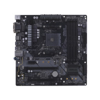 Produktbild för ASRock B450M PRO4 - moderkort - micro ATX - Socket AM4 - AMD B450