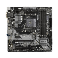 Produktbild för ASRock B450M PRO4 - moderkort - micro ATX - Socket AM4 - AMD B450