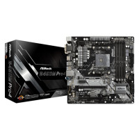 Produktbild för ASRock B450M PRO4 - moderkort - micro ATX - Socket AM4 - AMD B450
