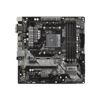 Produktbild för ASRock B450M PRO4 - moderkort - micro ATX - Socket AM4 - AMD B450
