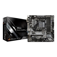 Produktbild för ASRock B450M PRO4 - moderkort - micro ATX - Socket AM4 - AMD B450