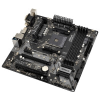 Produktbild för ASRock B450M PRO4 - moderkort - micro ATX - Socket AM4 - AMD B450