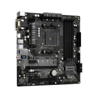 Produktbild för ASRock B450M PRO4 - moderkort - micro ATX - Socket AM4 - AMD B450