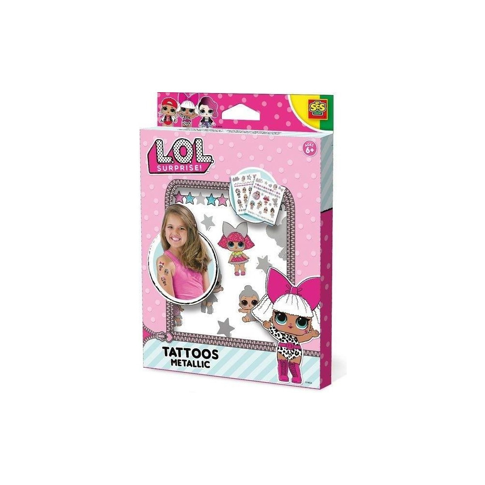 Produktbild för SES Creative L.O.L. 14193, Nageltatueringsset för barn, 6 År...