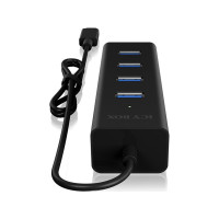 Produktbild för ICY BOX IB-Hub1409-C3 - hubb - 4 portar