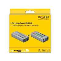 Produktbild för Delock - hubb - 4 portar