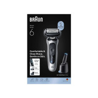 Produktbild för Braun Series 6 62-S7650cc, Folierakapparat, Silver, Knappar,...