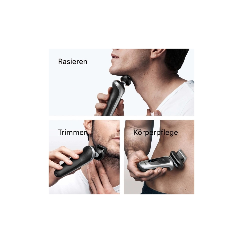 Produktbild för Braun Series 6 62-S7650cc, Folierakapparat, Silver, Knappar,...