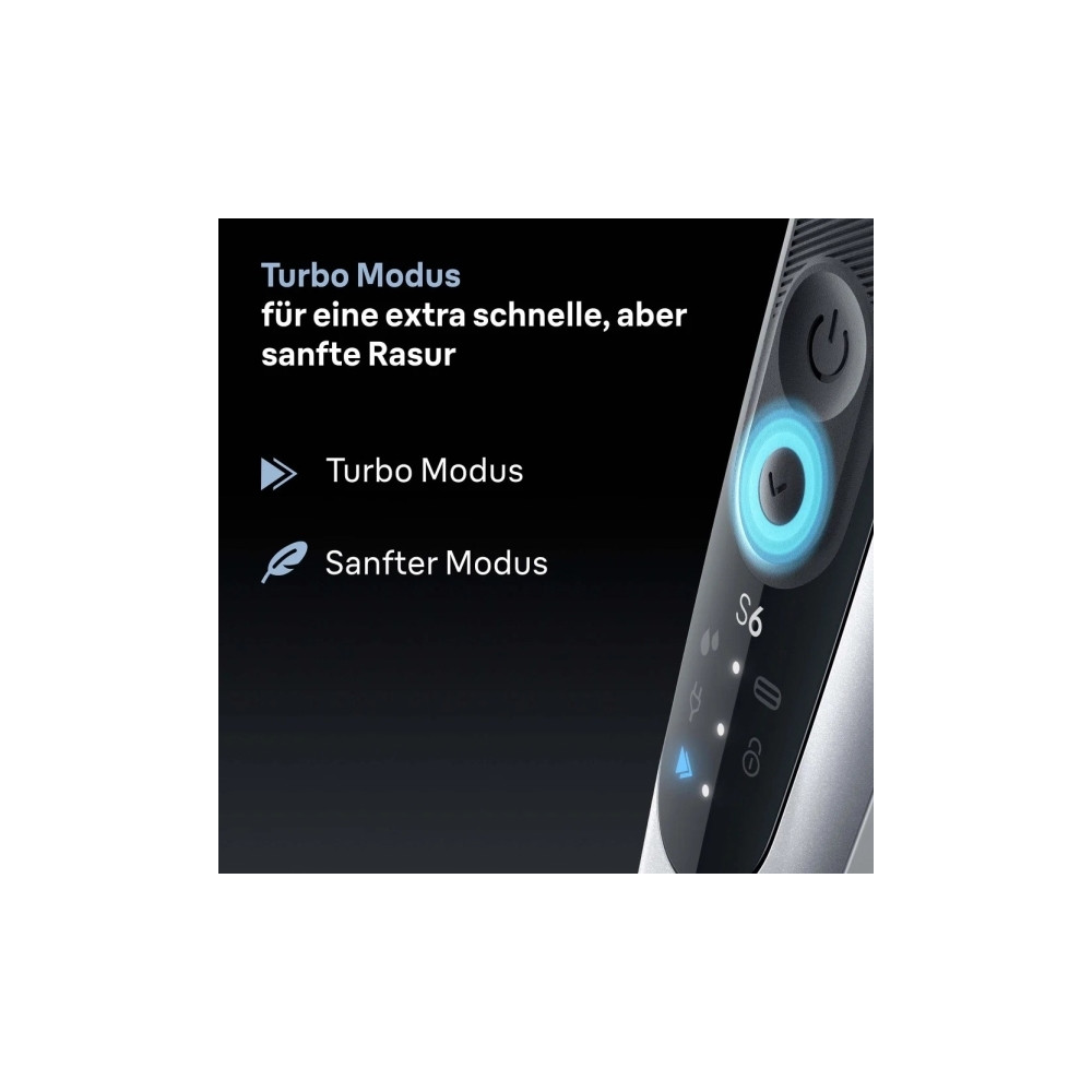 Produktbild för Braun Series 6 62-S7650cc, Folierakapparat, Silver, Knappar,...