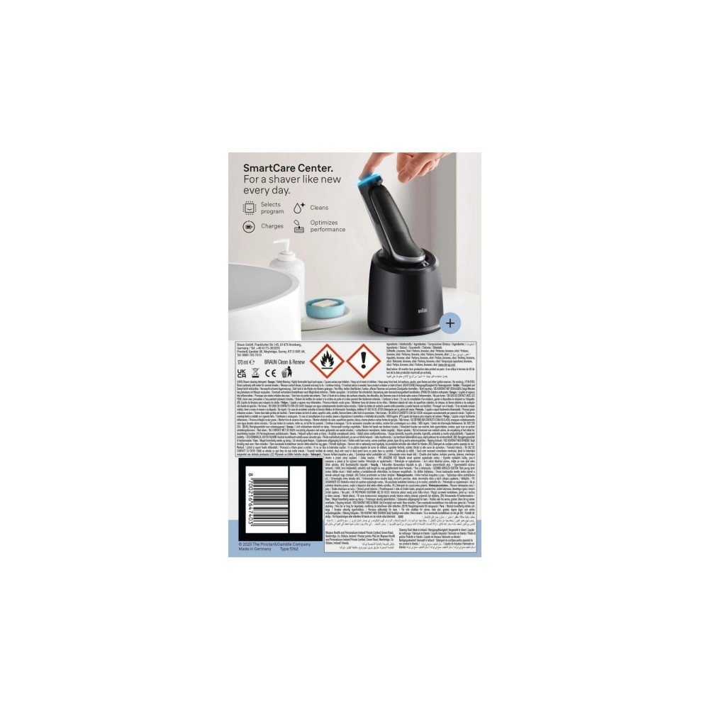 Produktbild för Braun Series 6 62-S7650cc, Folierakapparat, Silver, Knappar,...