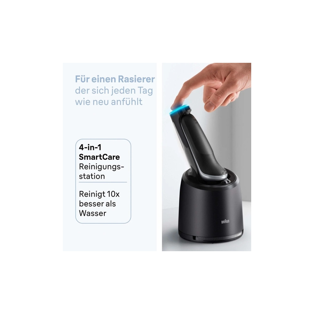 Produktbild för Braun Series 6 62-S7650cc, Folierakapparat, Silver, Knappar,...
