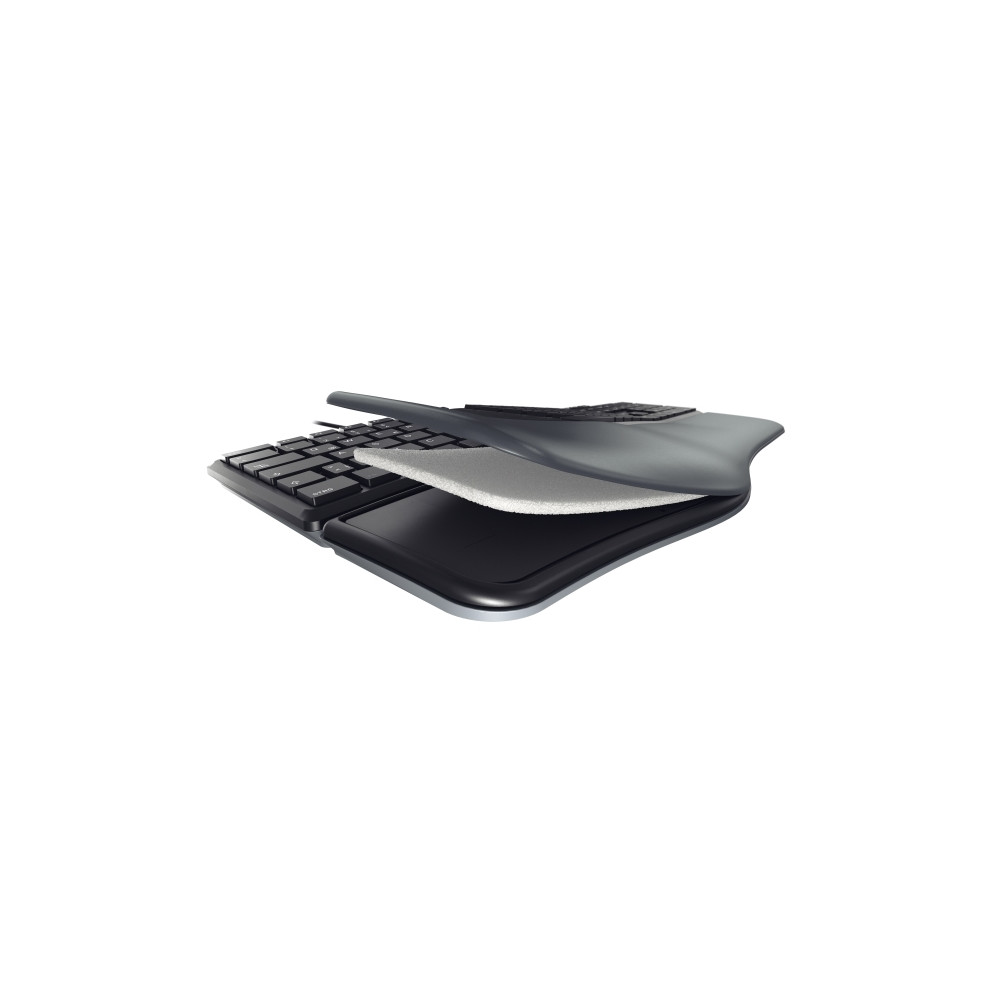Produktbild för CHERRY KC 4500 ERGO - tangentbord - QWERTY - brittisk - svart Inmatningsenhet