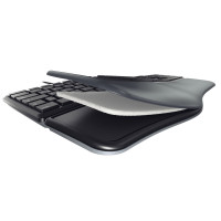 Produktbild för CHERRY KC 4500 ERGO - tangentbord - QWERTY - brittisk - svart Inmatningsenhet