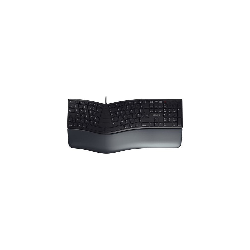 Produktbild för CHERRY KC 4500 ERGO - tangentbord - QWERTY - brittisk - svart Inmatningsenhet