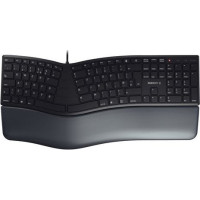 Produktbild för CHERRY KC 4500 ERGO - tangentbord - QWERTY - brittisk - svart Inmatningsenhet