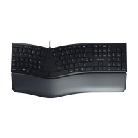 Produktbild för CHERRY KC 4500 ERGO - tangentbord - QWERTY - brittisk - svart Inmatningsenhet