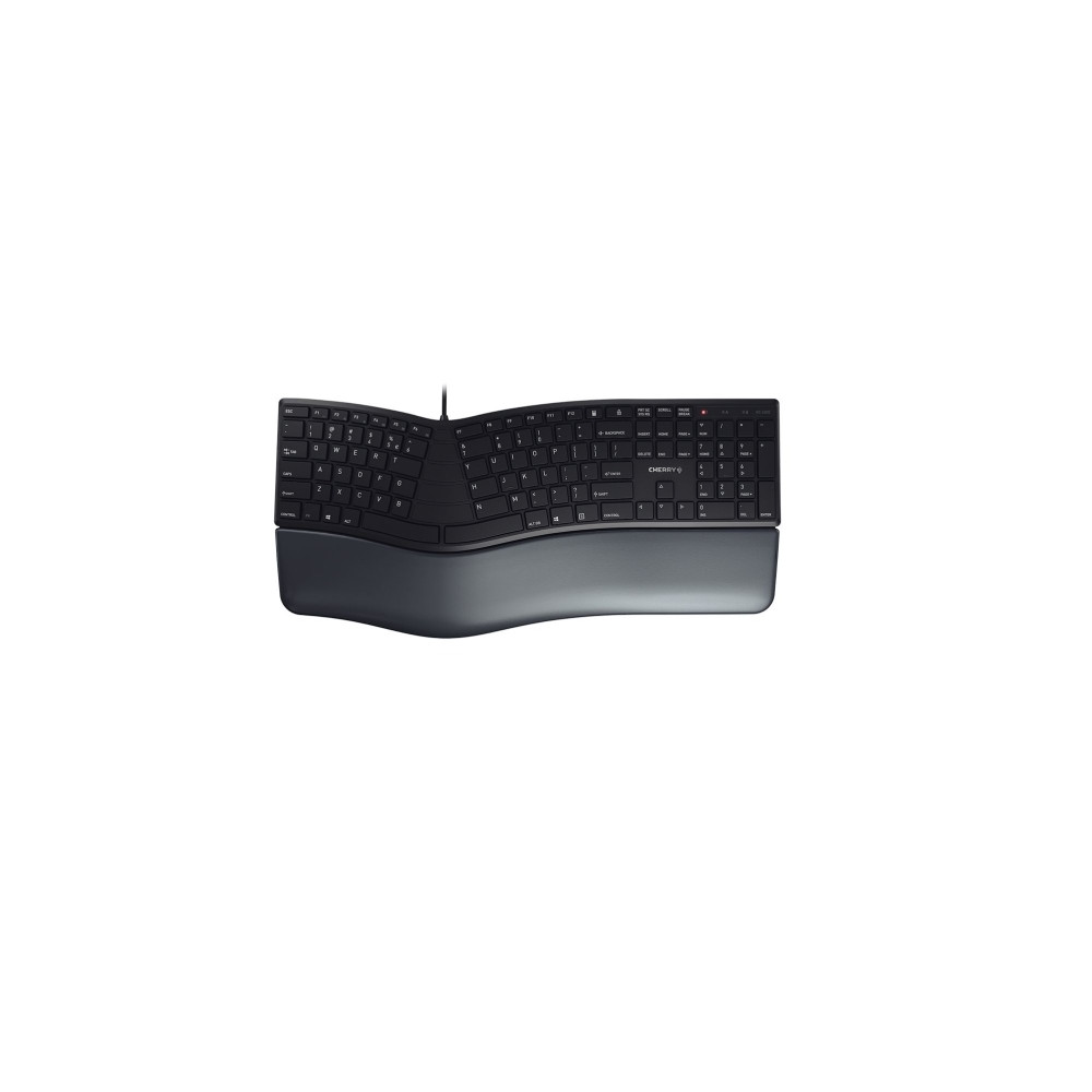 Produktbild för CHERRY KC 4500 ERGO - tangentbord - QWERTY - brittisk - svart Inmatningsenhet