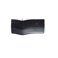 Produktbild för CHERRY KC 4500 ERGO - tangentbord - QWERTY - brittisk - svart Inmatningsenhet