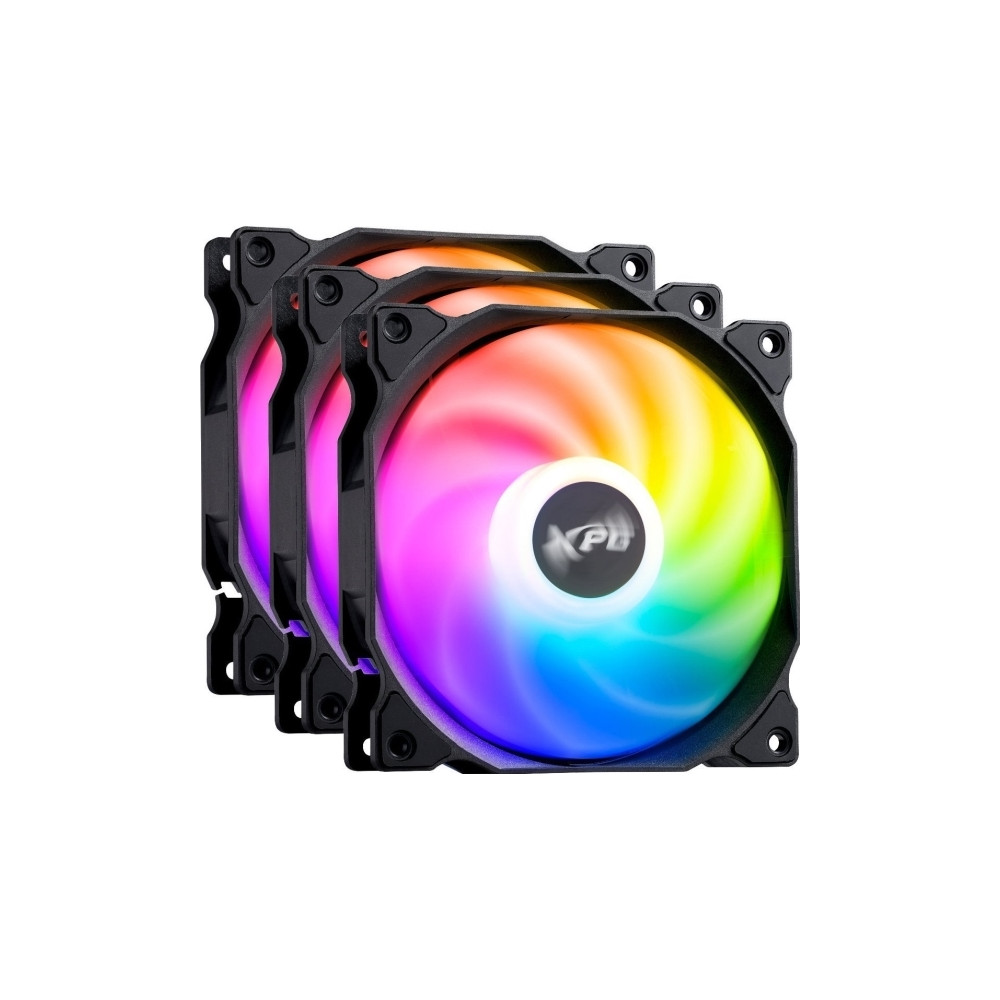 Produktbild för XPG VENTO 120 ARGB PWM, Fan, 12 cm, 300 RPM, 1850 RPM, Svart