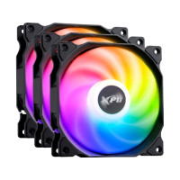 Produktbild för XPG VENTO 120 ARGB PWM, Fan, 12 cm, 300 RPM, 1850 RPM, Svart