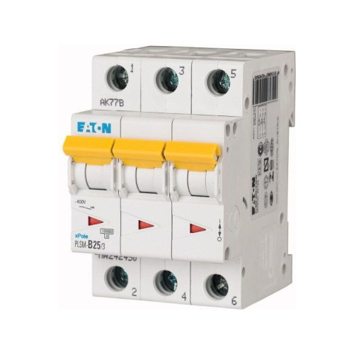 Eaton Eaton dvärgbrytare överströms 3P C 25A 10kA AC PLSM C25/3-MW