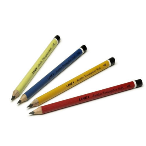 LINEX Blyertspenna linex jumbo, hb, förpackning med 80 st i olika...