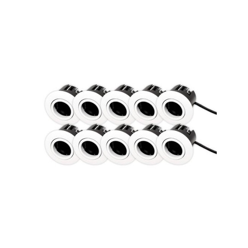 Scan Products  D.T. Luna Quick install 2.0 10-pack downlight ISO GU10 mat vit in...