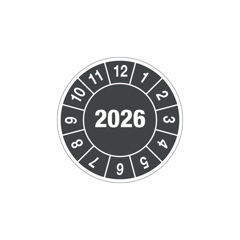 Produktbild för Kontrollmärke 2026 25mm 10/fp