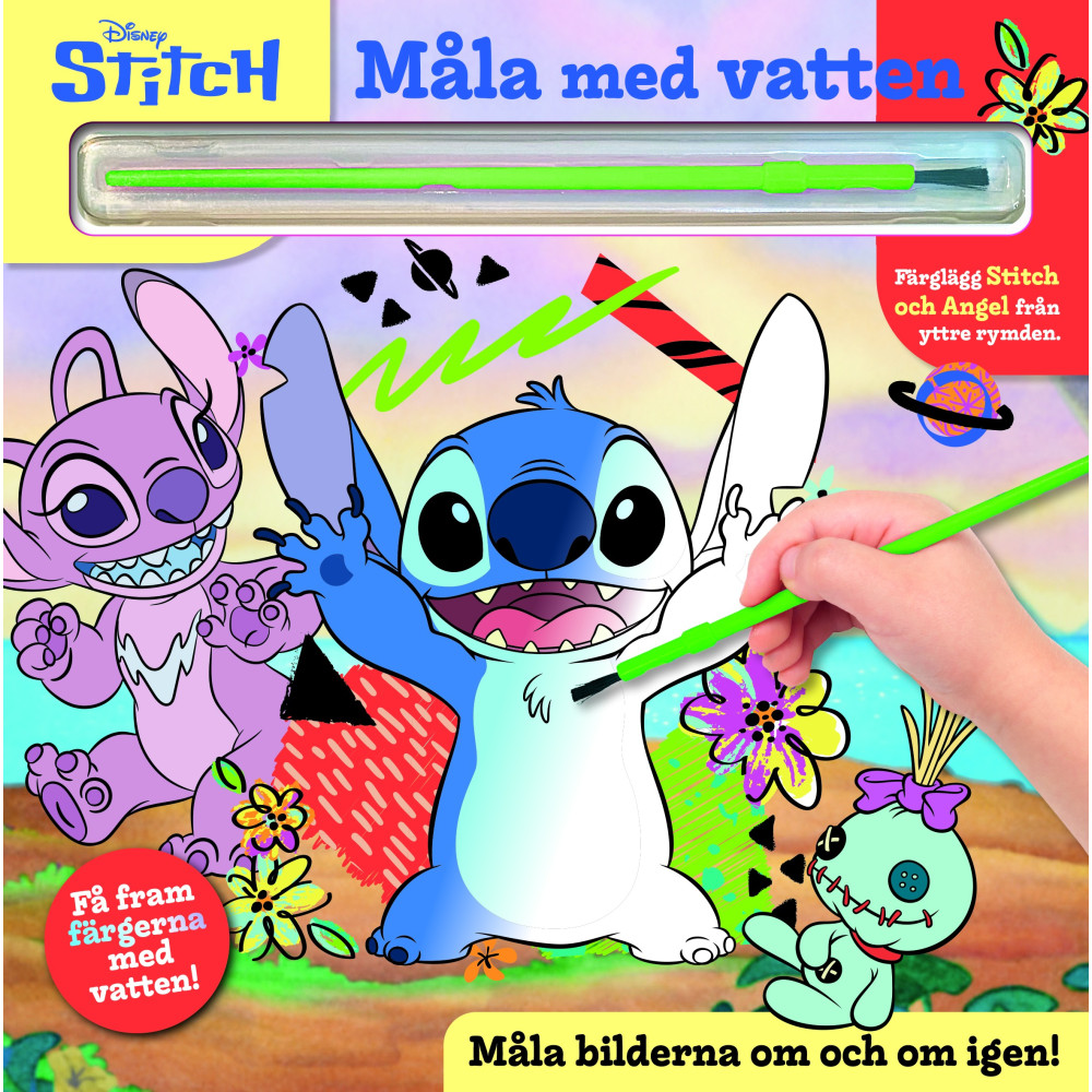Produktbild för Måla med vatten. Disney Stitch (bok, board book)